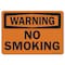 Signmission OSHA Warning Decal, No Smoking, 7in X 5in Decal, 5" W, 7" L, Landscape, No Smoking OS-WS-D-57-L-19699 - alternate 1